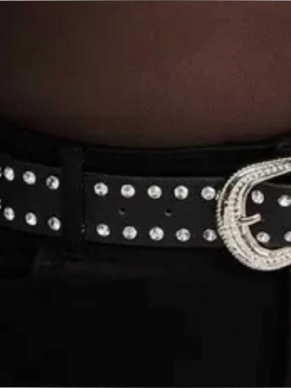 Torrid Rhinestone Western Denim Belt - Black